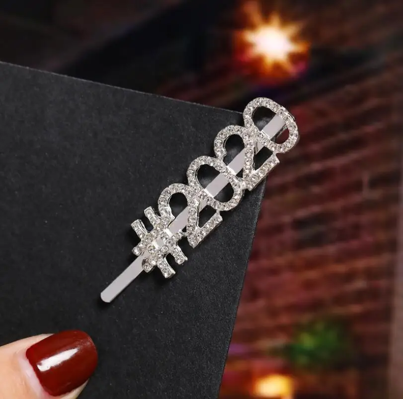 Торговая гарантия ZJD004, 2020, заколка для волос с надписью love queen на английском языке, популярные блестящие аксессуары для волос со стразами из циркония, Дамский Шарм, украшение