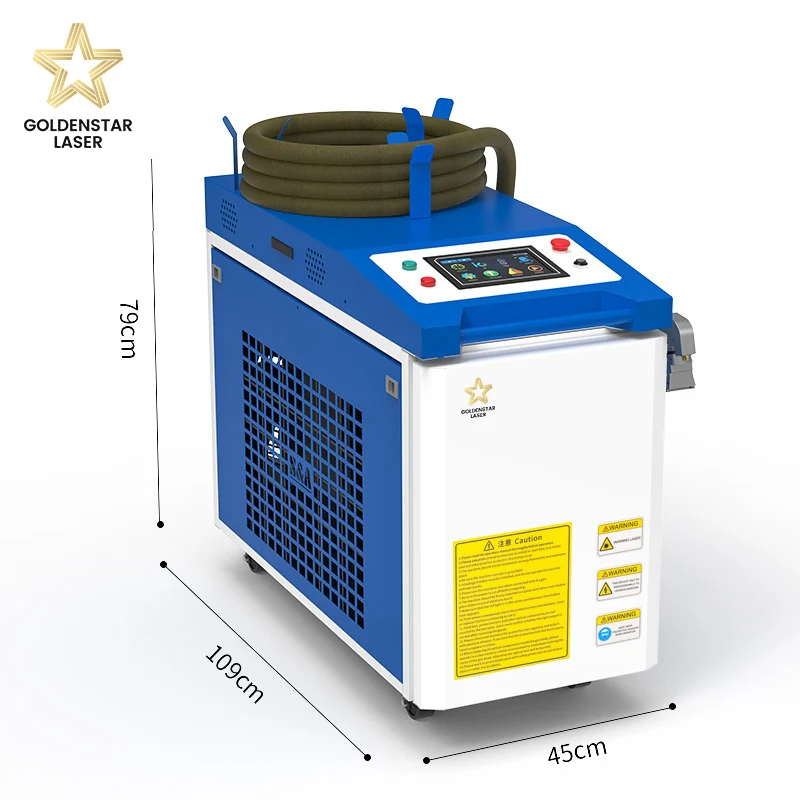 Raycus Max 1500 Вт 2000 Вт maquina de limpieza laser de fibra optica de aceite de oxido de aluminio metal de un solo eje