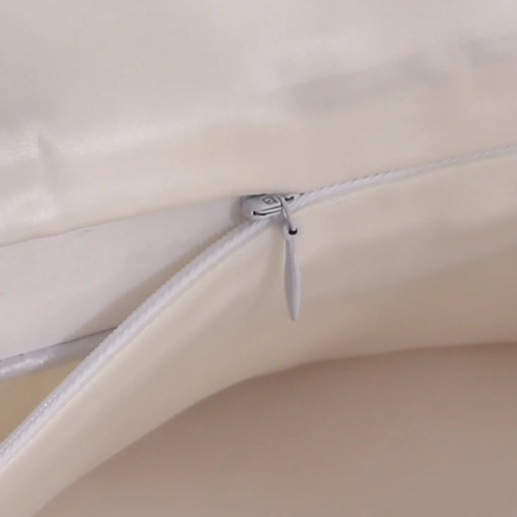 Whosale 30 momme silk pillowcase natural pure mulberry silk pillowcase with zipper