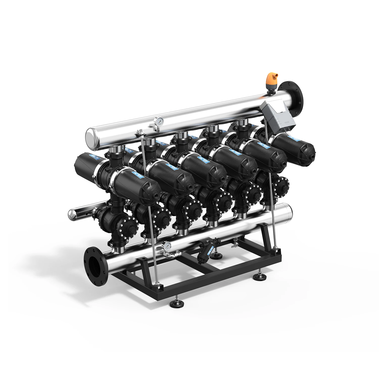 4 Inch H type Water Treatment machine automatic backwash filters manufacturer