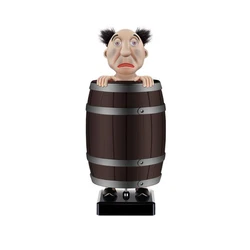 Funny Cigarette Case Cigarette Box Santa Claus in The Wooden Barrel Cigarette Holder Organizer for Christmas Party Home Decor