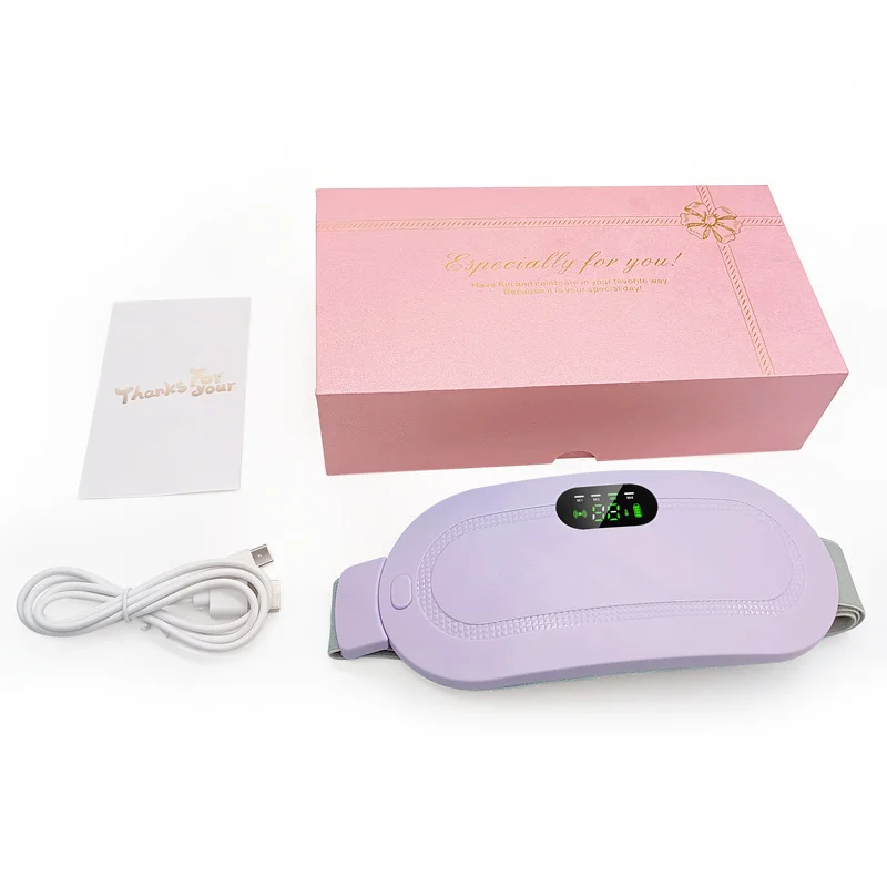 2024 Cramps Menstrual Period Pain Relief Smart Menstrual Heating Pad Period Cramp Massage Belt Get Well Soon Gifts for Women