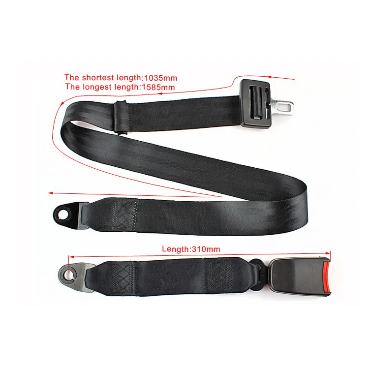 OEM Supplier 2 point removable safety seat belt