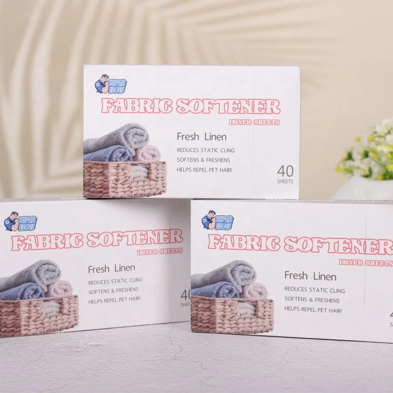 High Quality Laundry Personal Care Supplies Dryer Sheets Fabric Softener Dryer Sheets Laundry Softener Dryer Sheets