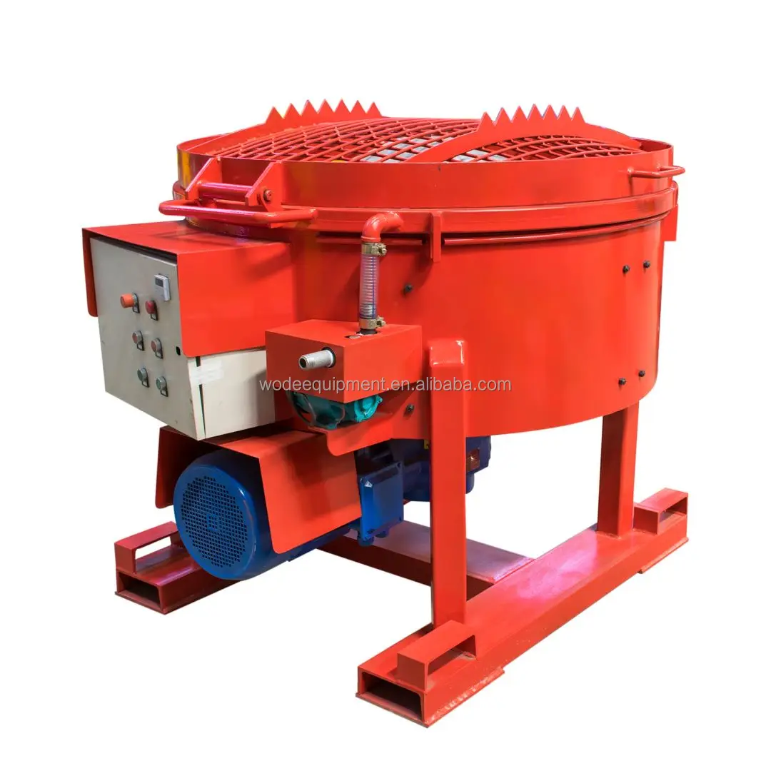 Portable 500kg capacity Refractory Pan mixers For mixing friction material