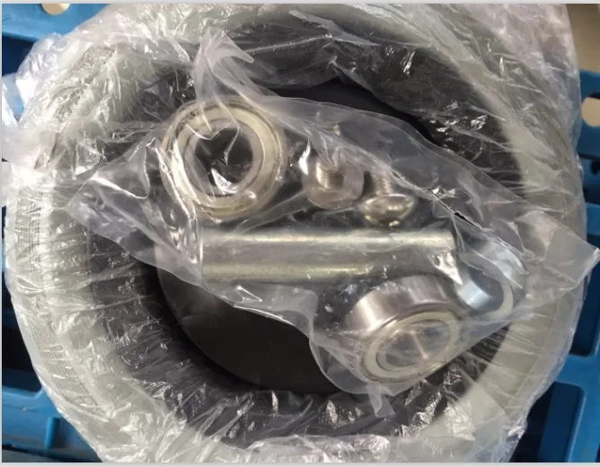 7inch 180 mm Rubber Hand pallet truck wheels with Aluminium Core semi truck wheels