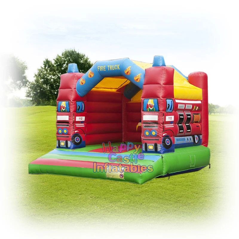 Commercial   fire truck kids jumping castle inflatable bouncer castle inflatable bounce house for sale