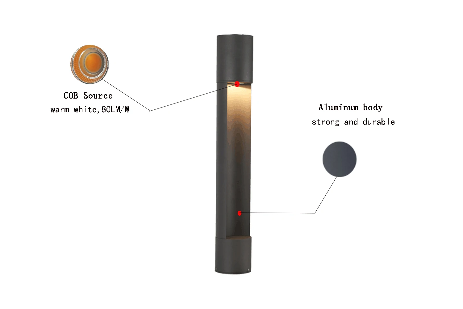 220v Modern Outdoor Pole Lamp Led Garden Street Light Led Top Post Garden Light