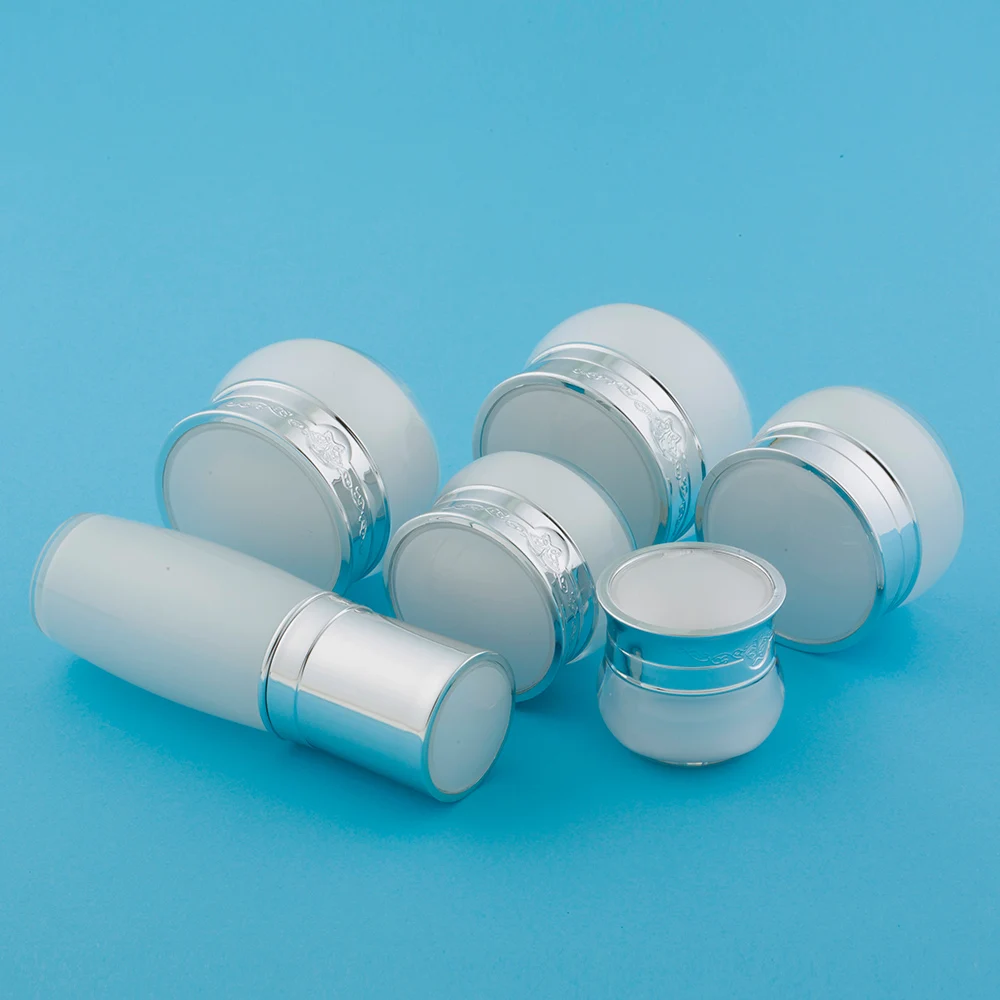 5g 10g 15g 20g 30g 30ml retro plastic red jar cosmetic packaging  skincare cream  acrylic jar