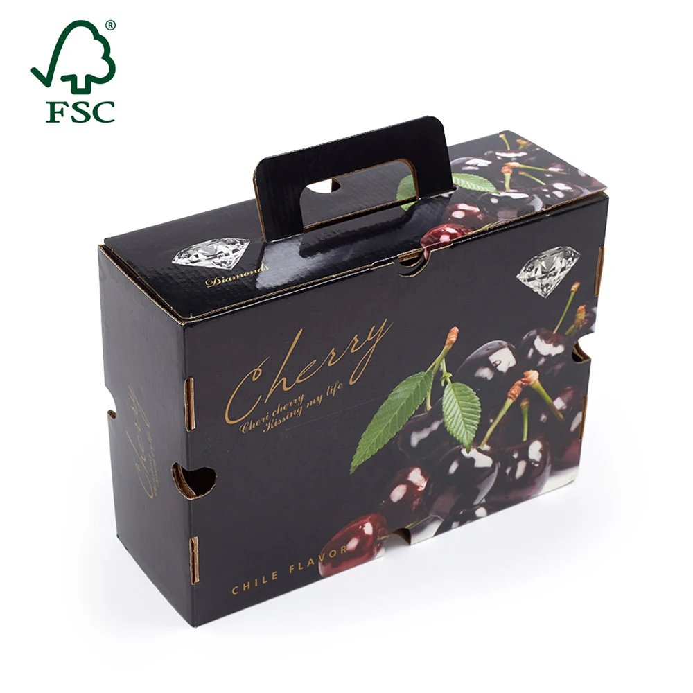 High Quality Custom Fruit Packaging Box Cherry Tomato Packing Carton Boxes Manufacturer