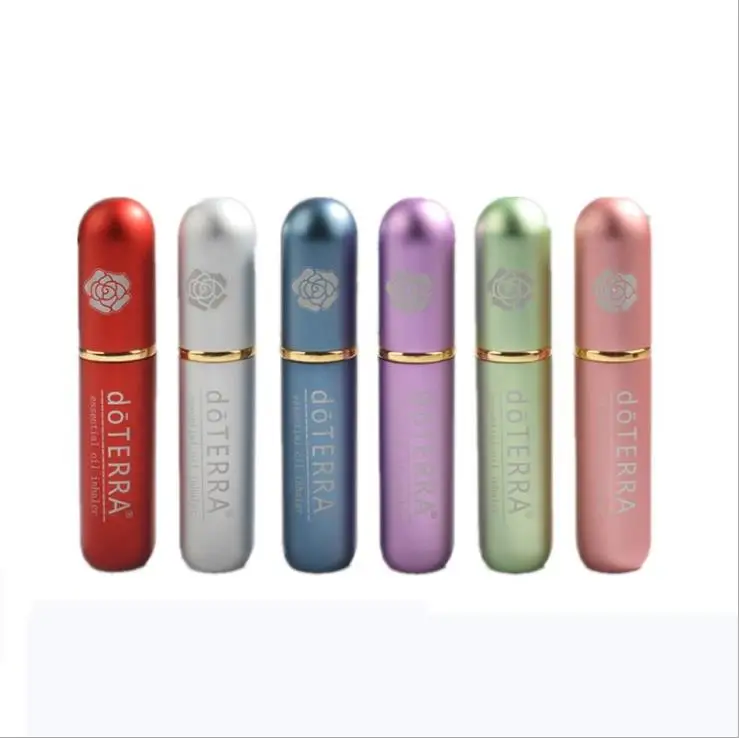 Essential Oil Aromatherapy Blank metal Nasal Inhaler Tubes Muti Color Blank Nasal Containers
