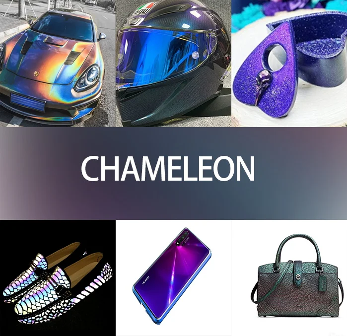 Hot Selling Car Paint Colors Chameleon Pearls Powder Custom Color Chameleon Pigment Powder