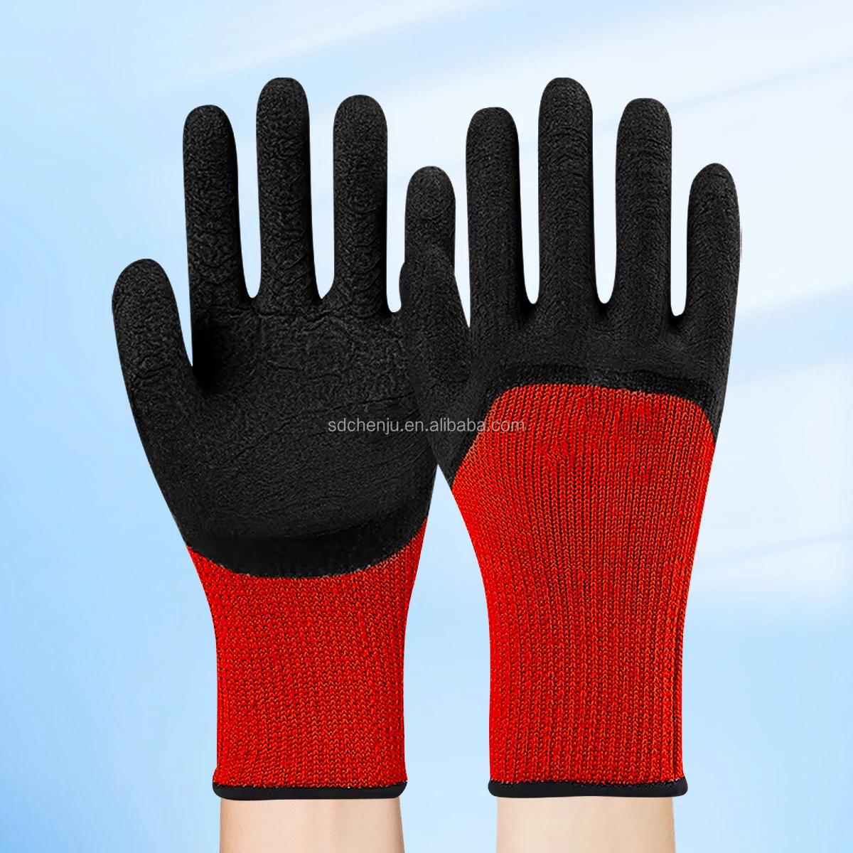 New Custom Wholesale Waterproof Oil-resistant PVC Solvent Resistant Safety Working Gloves