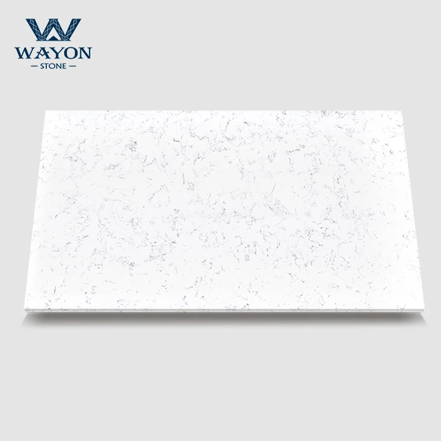 Artificial cararra white quartz kitchen countertops benchtop vanity stone surface