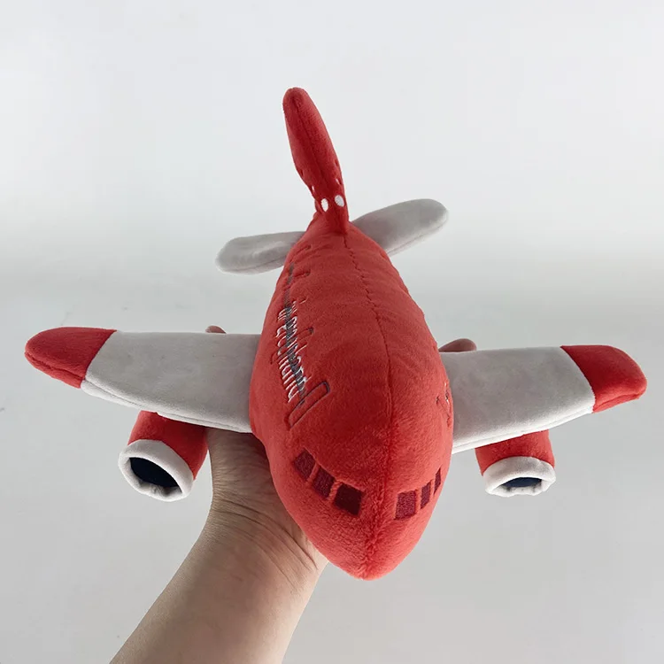 Most Popular Custom Designed Cartoon Plane Plush Toys Lovely Cute Fabric Toys for Parties Welcomes Promotional Gifts