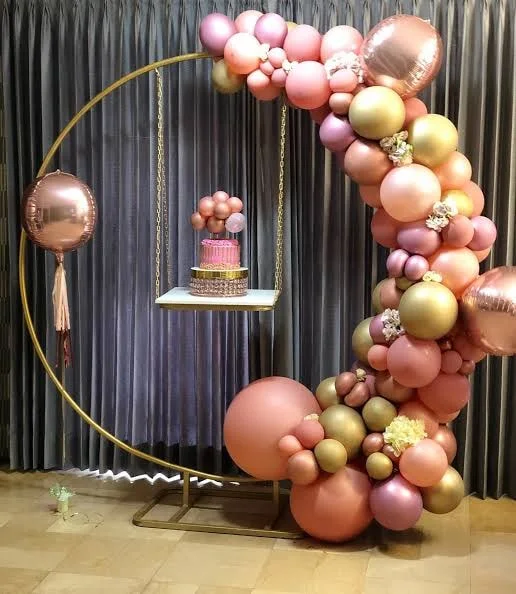 Latex Party Round Biodegradable Balloon Arch Made of Colorful Latex Balloons Wholesale Beautiful 12 Inch Decoration Custom Logo