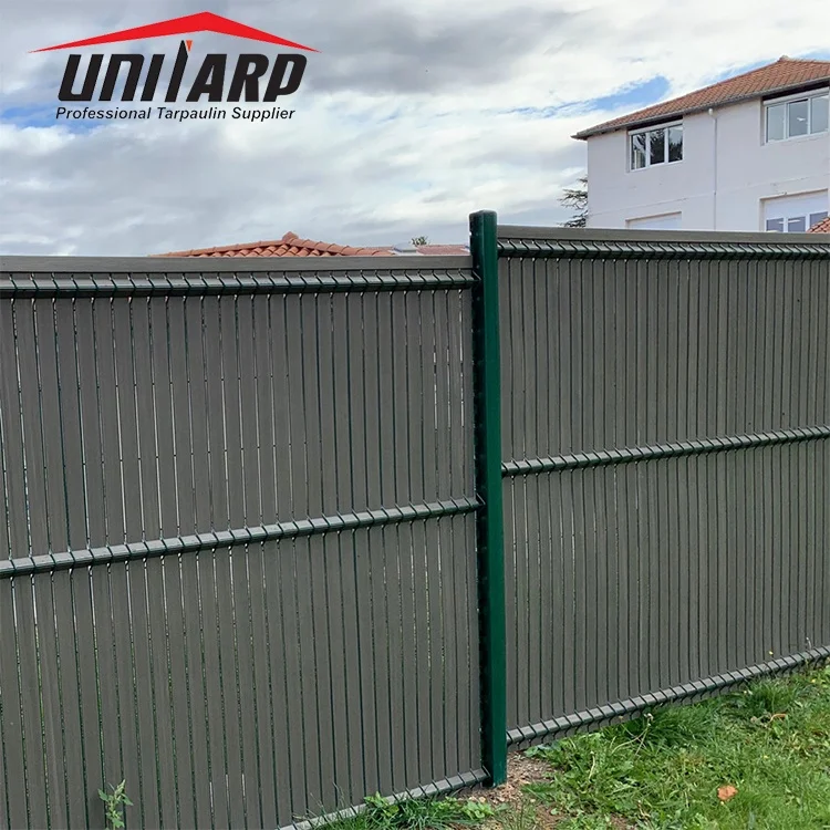 Uni-tarp Vertical Decorative Garden PVC Vinyl Fence Panels Privacy Perimeter Fence Slats