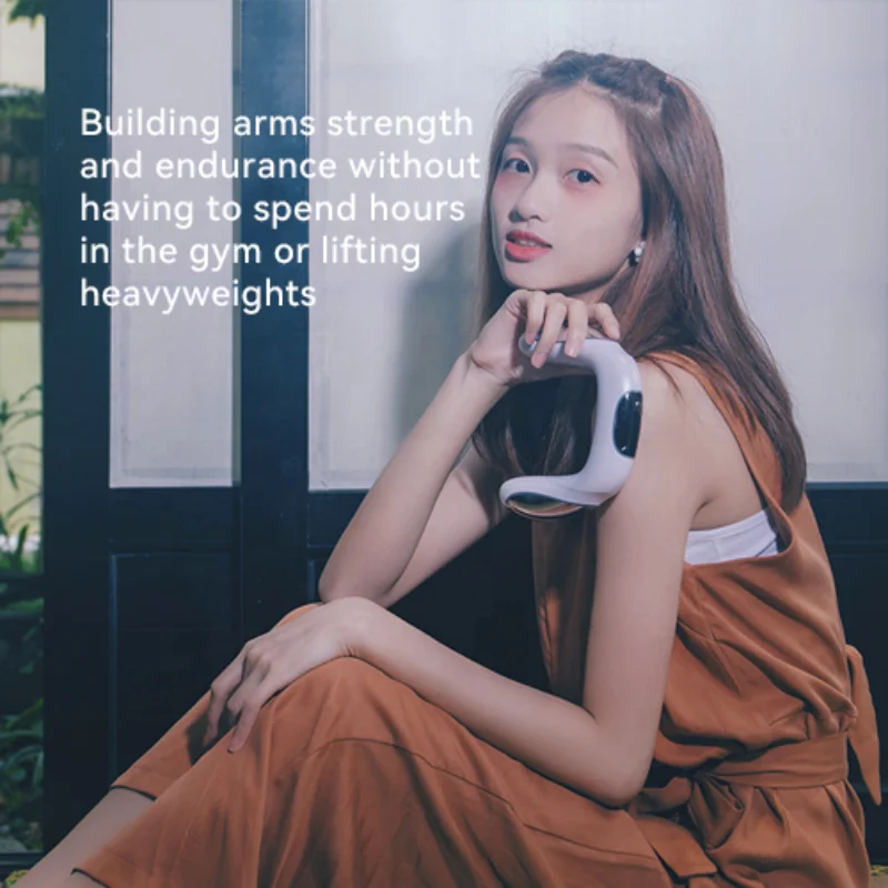 Wireless Gym Workout Therapy EMS Arm Tendons Trainer Muscle Stimulator machine with digital display screen