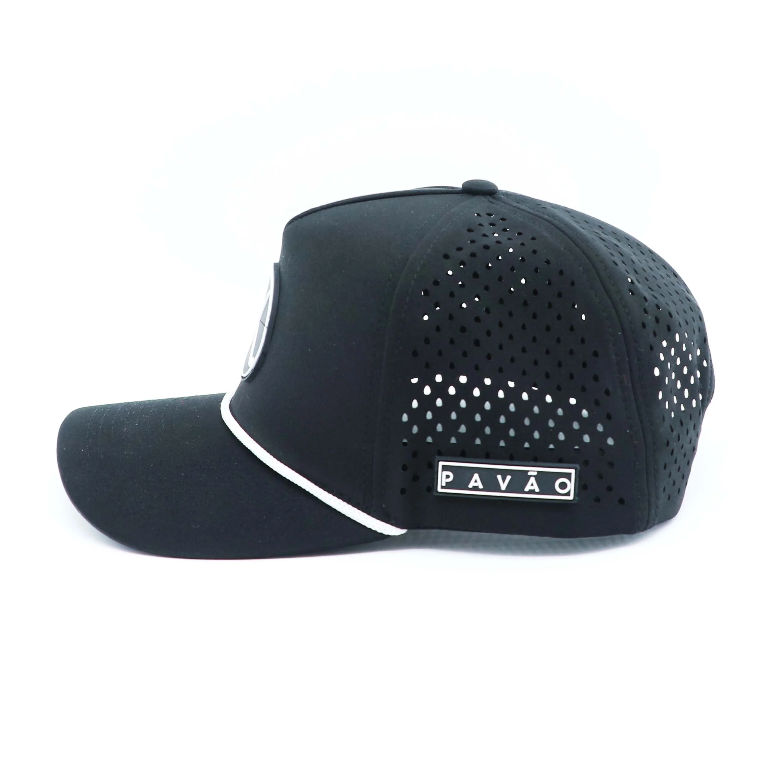 Breathable waterproof Sport Mesh trucker cap polyester Laser Cut Hole Perforated Golf Hat the other cap