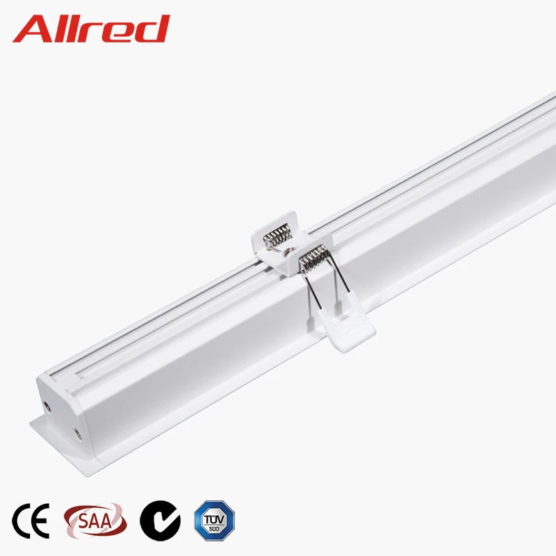 Office Lighting Recessed Mounting Lamp LED Linear Ceiling Tube Light