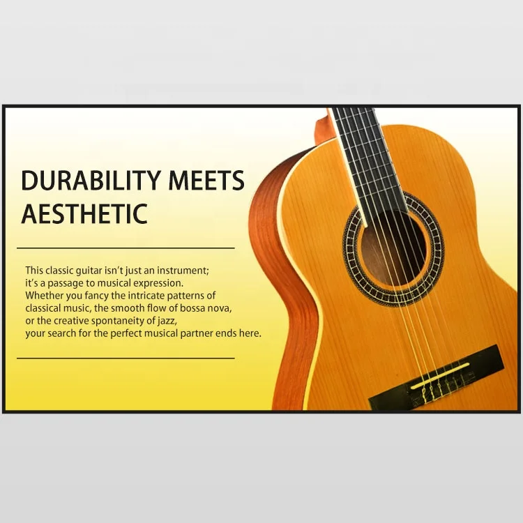 BH-36S Professional Handmade Classical Guitar 3/4 Size Western Red Cedar Sapele Wood for Beginners and Pros