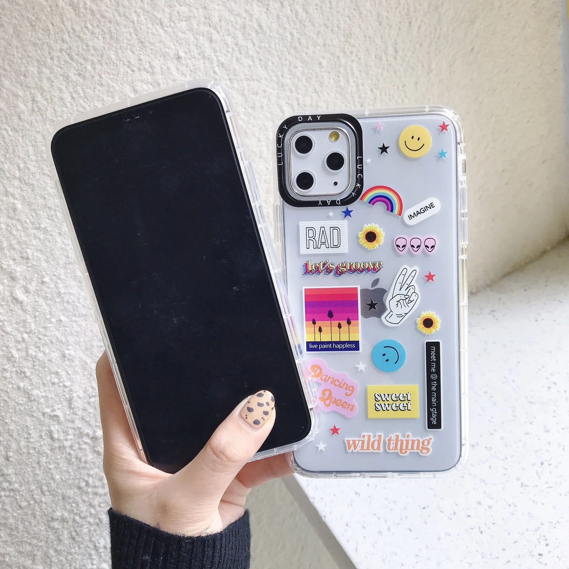 Leadingplus ударопрочный Модный чехол для Iphone 11 12 Pro Max с рисунком из мультфильма, задняя крышка с защитной