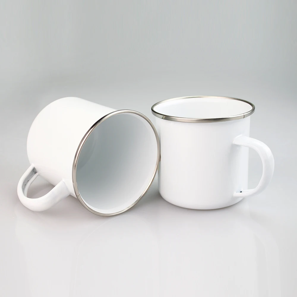 
Blank 12oz Sublimation Number Mug in Shainghai Wholesale Auchentoshan Enamelled Metal Mugs for Sublimation 