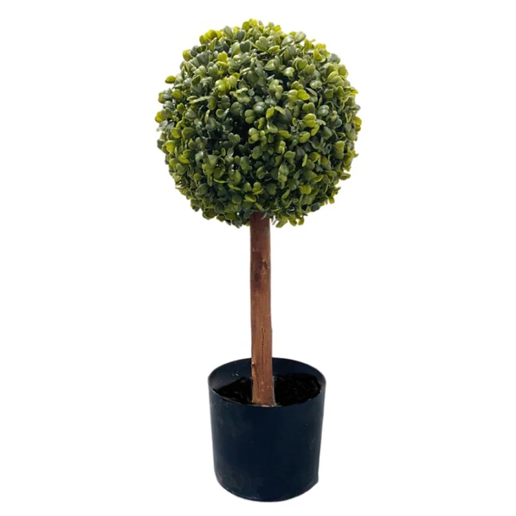 2021 Hot sale Topiary Plastic Boxwood Grass Ball Artificial Tree With Wonderful Design Office Simulation Gift & Crafts