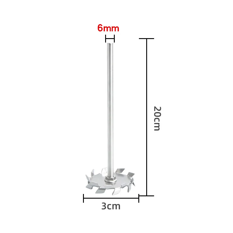 Stainless Steel Plate Stir Dispersion Blade Agitator Disk With Rod Mixer Machine For Lab Test
