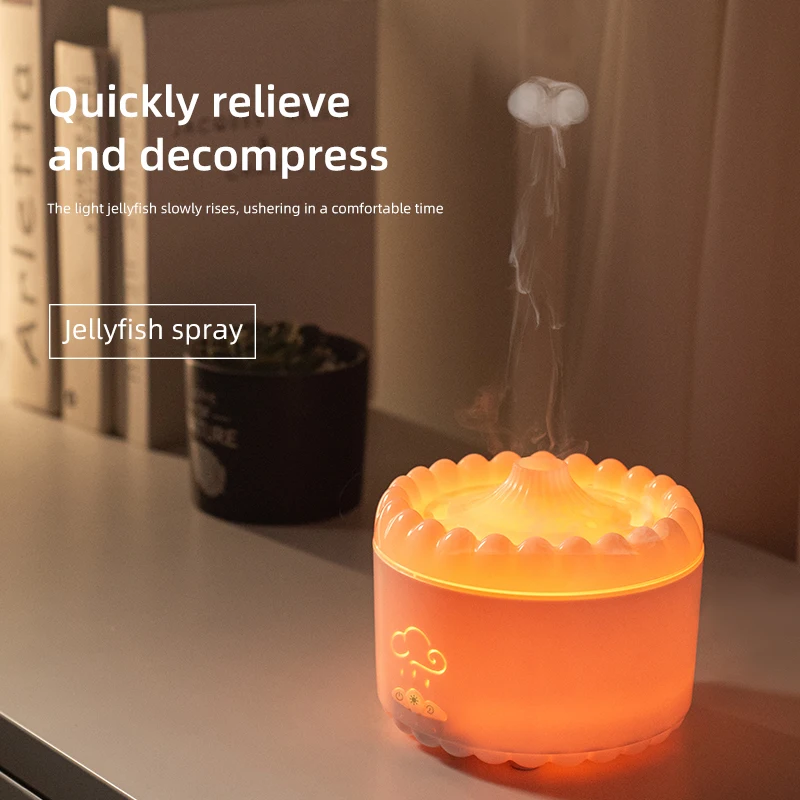 7 Color LED Light Jellyfish Humidifier Aroma Diffuser with Timer Auto Shut-Off Super Quiet Operation for Bedrooms Offices