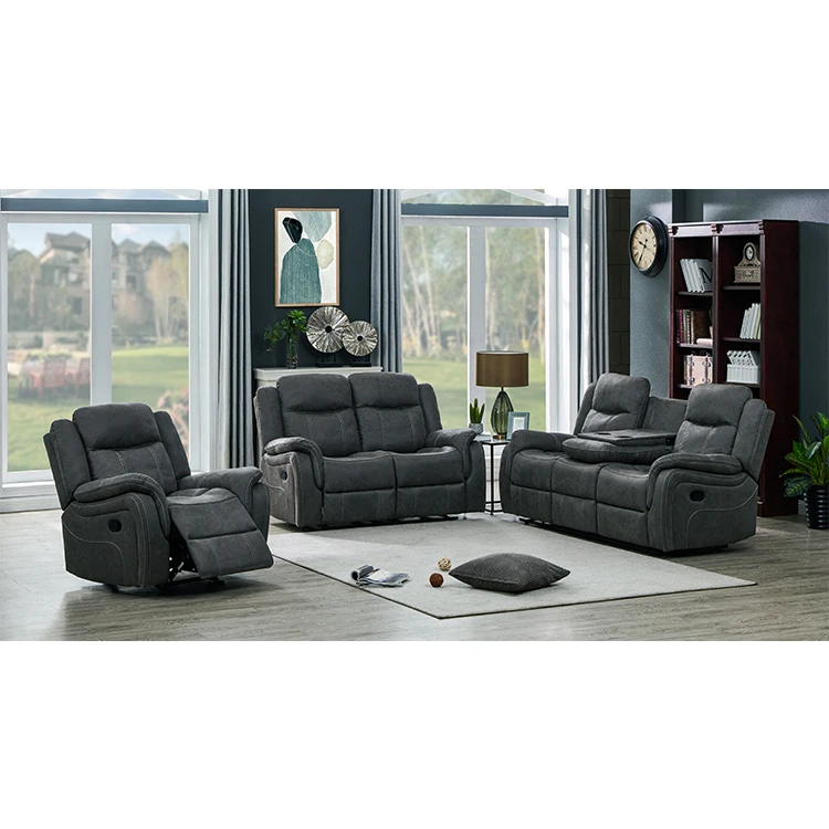 Good Stittching New Style Leather Luxury Selling Price Recliner Sectional Corner Sofa