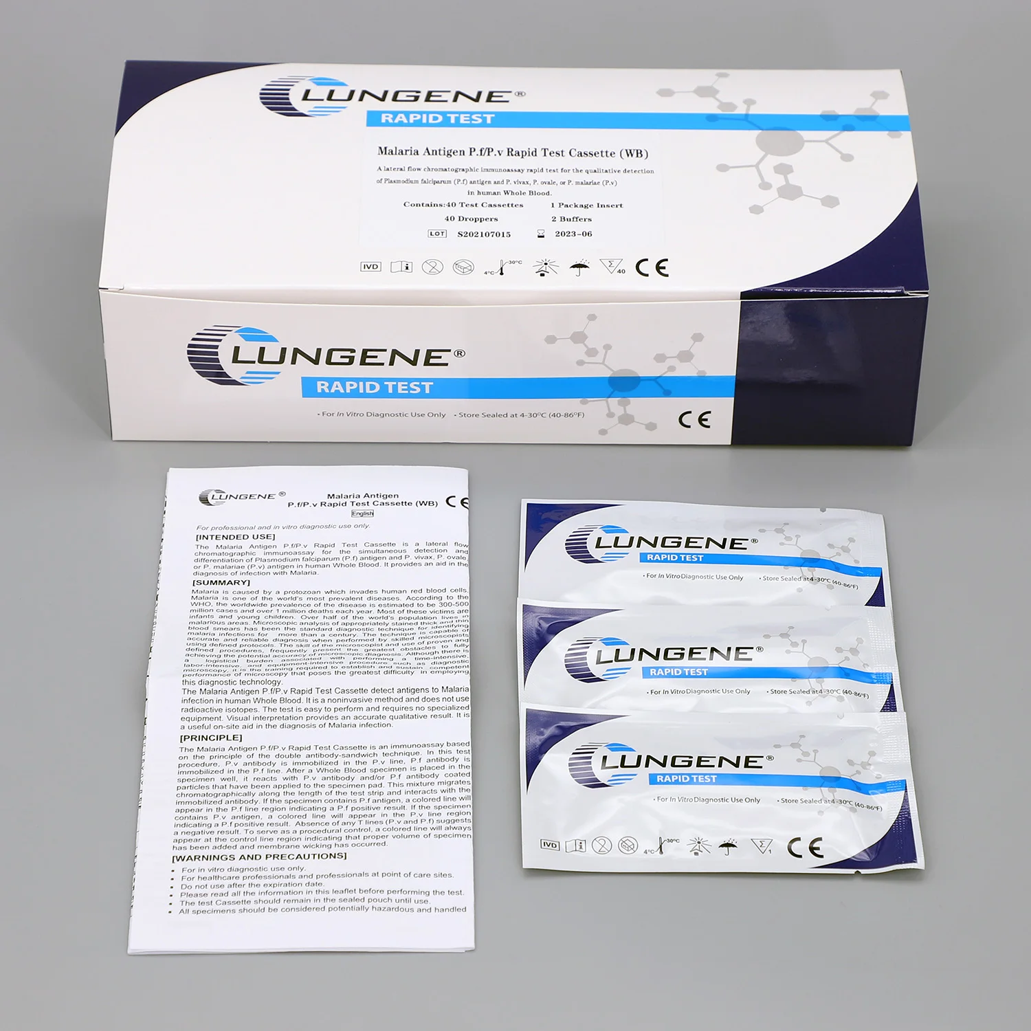 Plastic Malaria Rapid Test Kit for Sickle Cell Kits Practice Medicine Medical Student Suture Kit Saliva Ph Test Strip License Ce