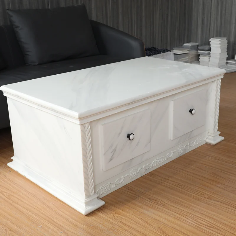 New Design White Modern Polymer solid surface  For  Kitchen Island Bench Top