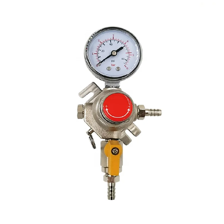 Gas Pressure Super High Accuracy Secondary CO2 Regulator Pressure Gauge For Bar