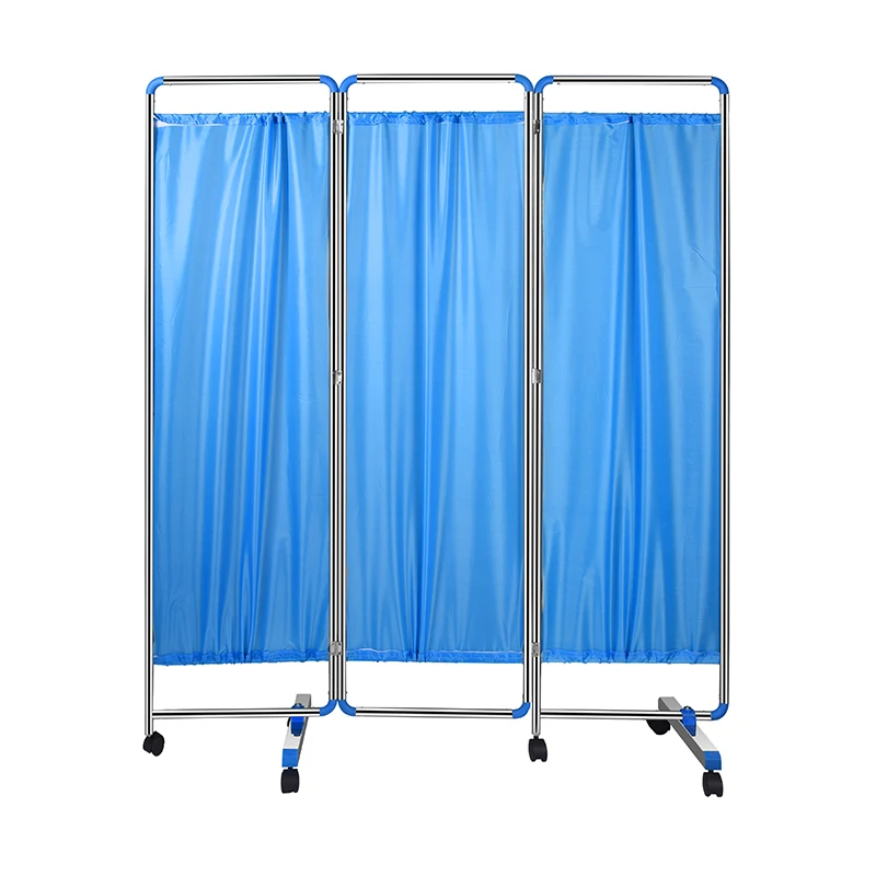 Movable medical clinic hospital folding portable bed ward screen curtain