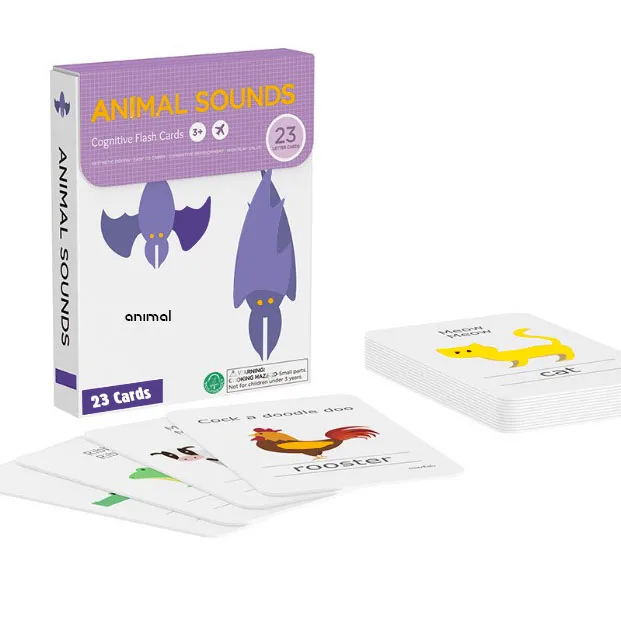 
Custom English Learning Memory Card Early Educational Toys For Children Game Card Kids Flash Cards 