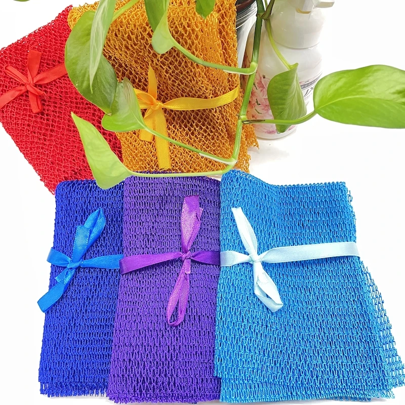 Skin Exfoliating Back Long Sponge Nylon Sponge Exfoliating African Body Net Scrubbing Bath Sponge
