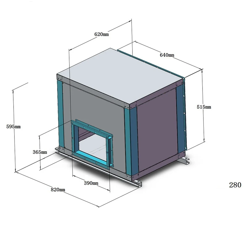 roof mounted kitchen exhaust fan 6kw centrifugal cabinet box fan outdoor