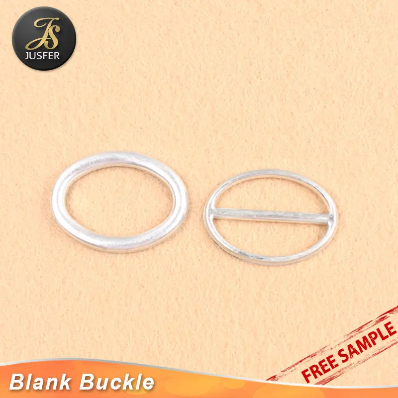 Covered belt buckle blank oval shape buckle for cover buckle machine