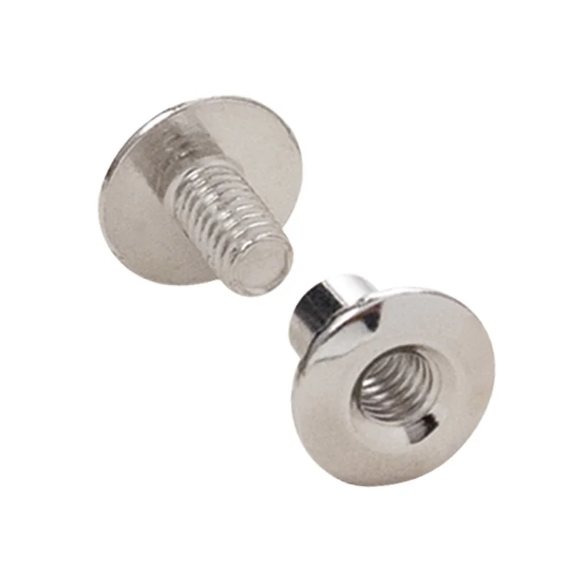 New Arrival Screws Open Back Screw Posts Solid Belt Tack Fastener Chicago Screw