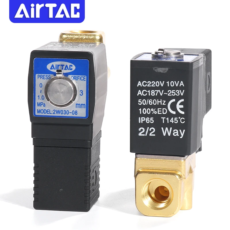 AIRTAC 2W030/050-06/08/10/15AC220V/DC24V solenoid valve solenoid solenoid valve