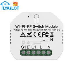 Compatible With Variety Of Devices Wireless Remote Control 2Way Tuya Smart Wifi RF433 Switch Module