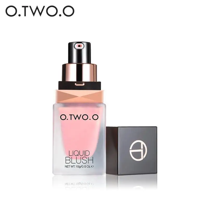 new arrival O.TWO.O Makeup  Silky Blush Color Lasts Long 6 Color Natural Cheek Blush Face Contour Make Up Liquid Blush