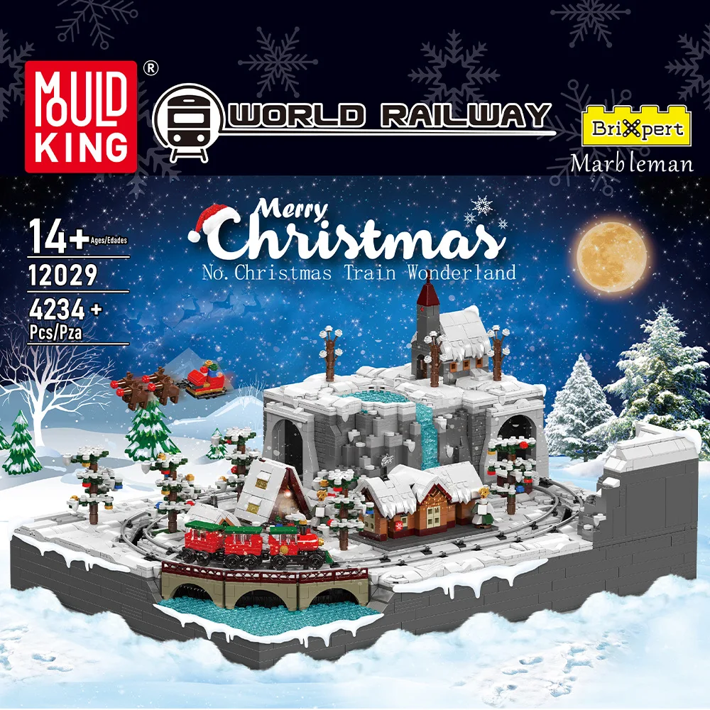 500-156 17044+17045 heavy-duty stacker crane+freight forklift model ornaments+gift toys+models+adult building block MOULD KING