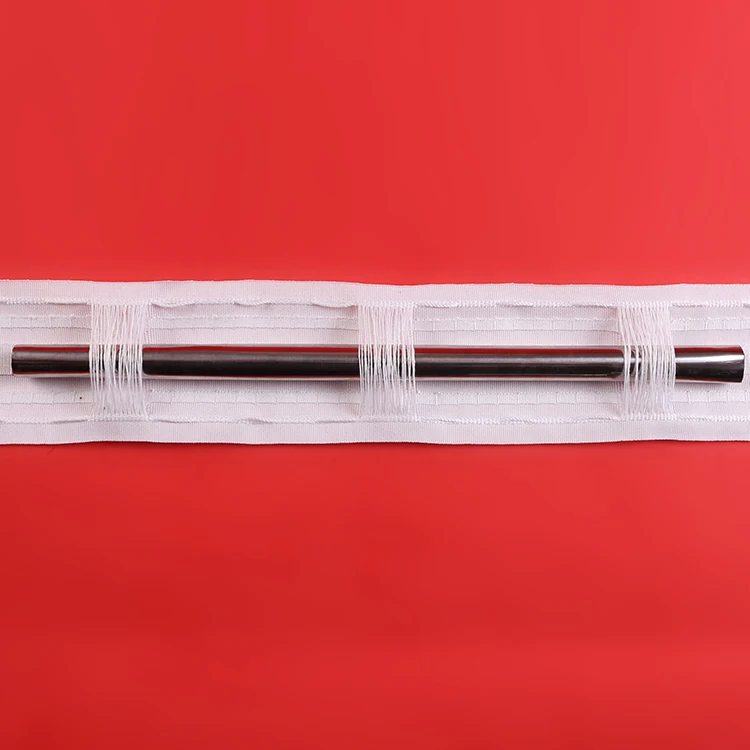 2022 new trend white Opaque 8.9cm 100% polyester curtain tape for home use