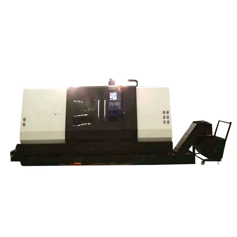 Китай Цзинань экспорт CNC дешевая плоская кровать CNC токарный станок завод