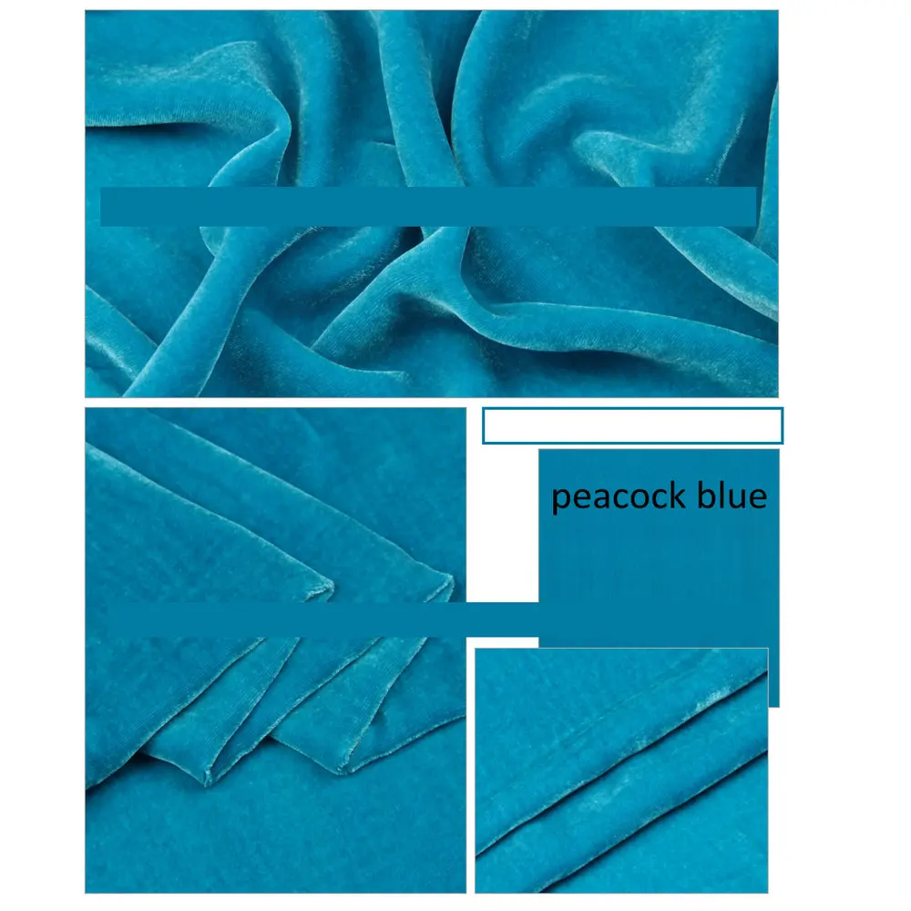 140 cm Width  Silk Fabrics Viscose Velvet Heavy Silk Velvet Fabric