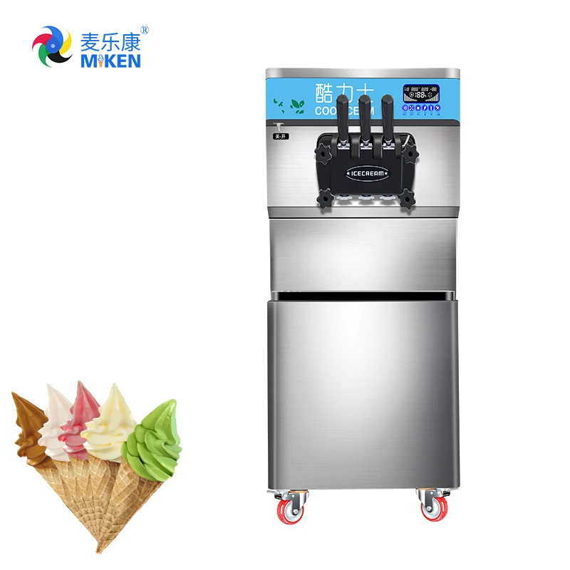 MK-628DB  beautiful  high quality commercial battery operated ice cream mold wafer biscuit  machine big  capacity for business