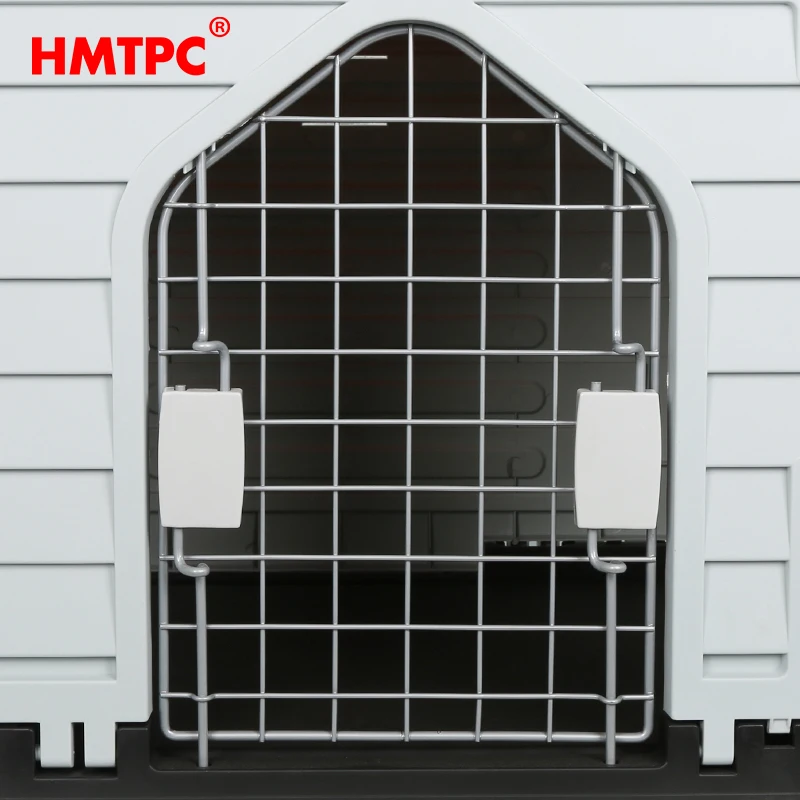 Insulated Doghouse Puppy Shelter, Water Resistant Easy Assembly Sturdy Dog Kennel with Elevated Floor and Air Vents