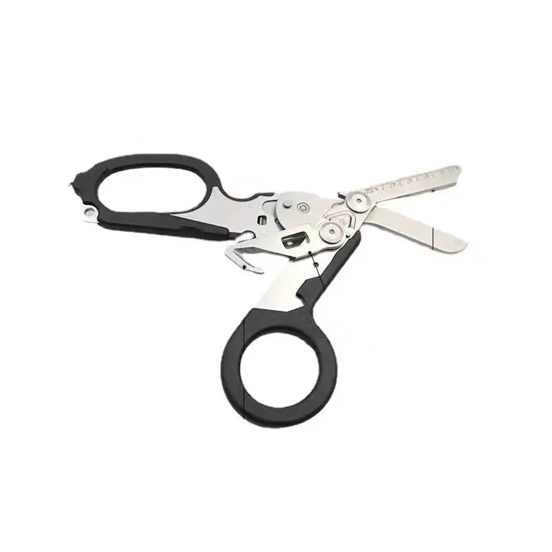 Trauma Shears Emergency Raptor Scissors Tool Stainless Steel Foldable  Shears with Strap Cutter and Glass Breaker with Holster